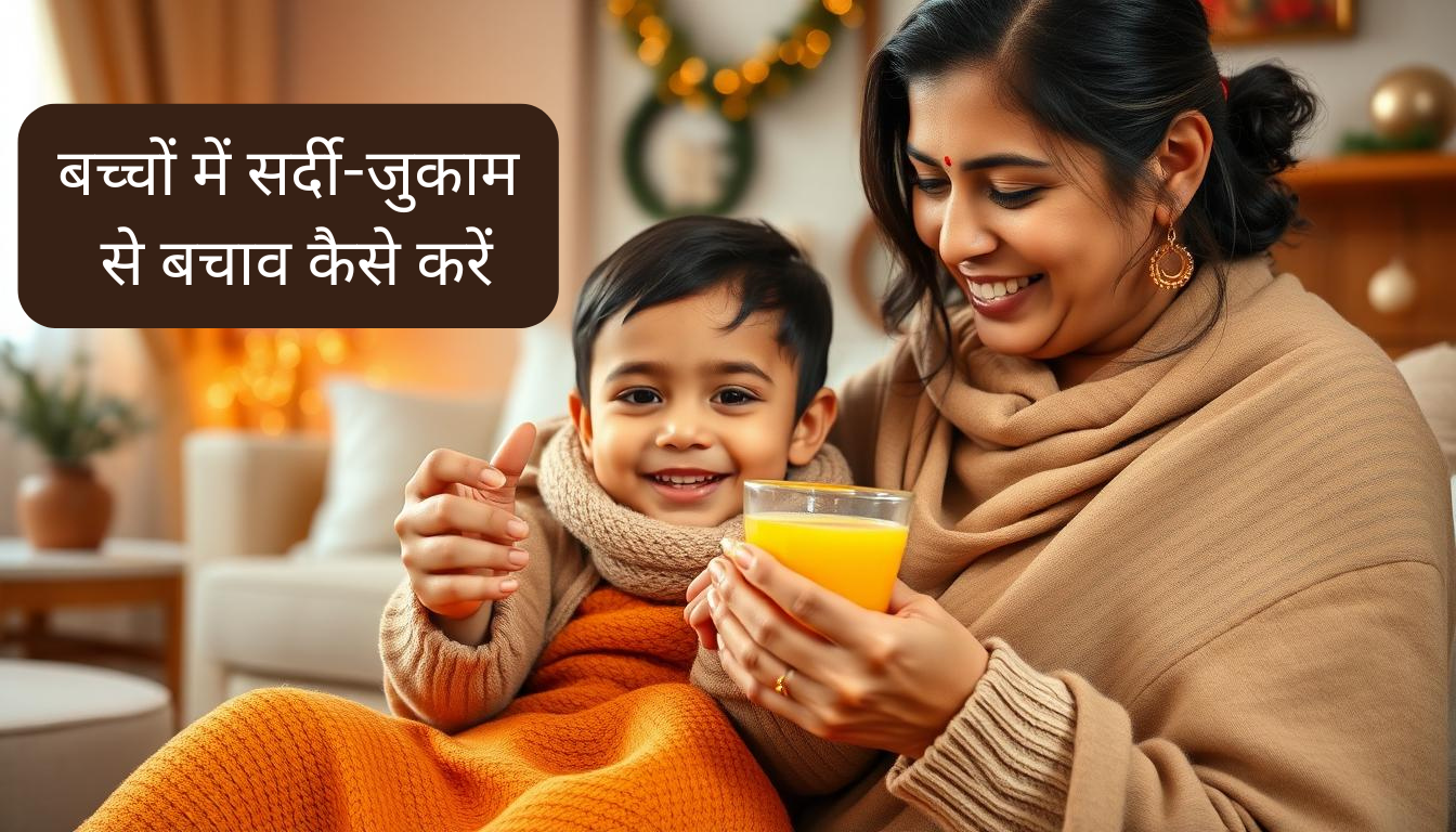 बच्चों में सर्दी-जुकाम से बचाव कैसे करें