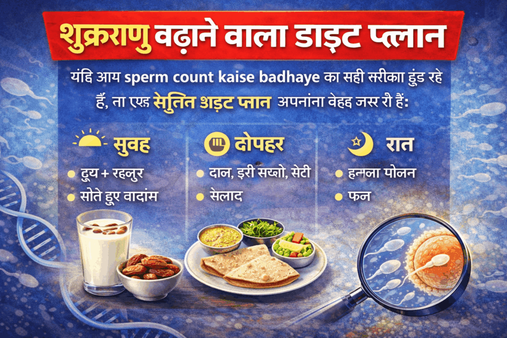 शुक्राणु की संख्या कैसे बढ़ाएं